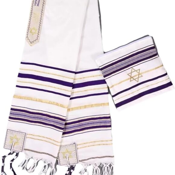 Other - Women's Star of David Prayer Shawl Multi-Pack Poly Sacred Religious Gift